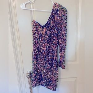 Multi-Colored (blue/green) Sequin Dress